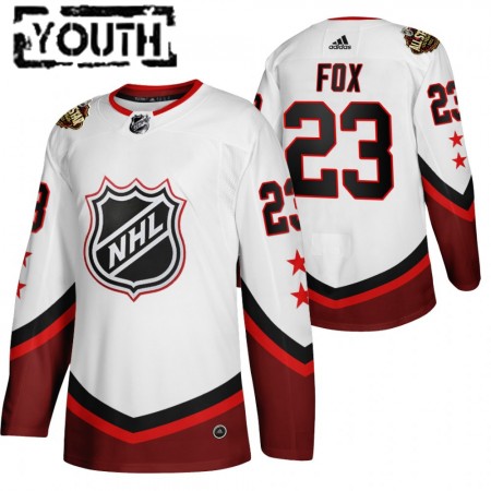 Kinder Eishockey New York Rangers Trikot Adam Fox 23 2022 NHL All-Star Weiß Authentic